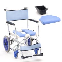 MIKI三貴手動(dòng)輪椅車CS-2  老人帶坐便器輪椅、洗澡椅 航太鋁車架