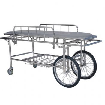 擔(dān)架車(chē)C-DJ-01 不銹鋼 1800×590×750mm 兩大輪、兩小輪