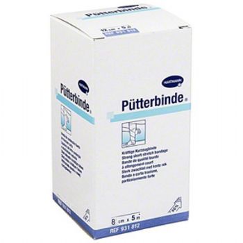 德國保赫曼保易定高強度壓力繃帶  Putterbinde 8cmx5m 貨號：9318081   