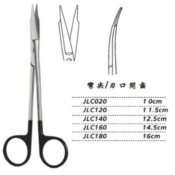 金鐘精細手術剪JLC160 14.5cm 彎尖 刃口開齒（解剖）