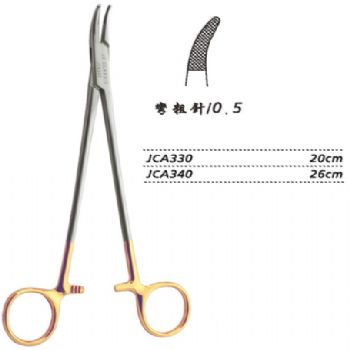 金鐘硬質(zhì)合金鑲片持針鉗彎 粗針 JCA340 26cm 彎 粗針 0.5