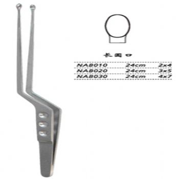 金鐘腫瘤摘除鑷  NAB030 24cm 長(zhǎng)圓口 4×7