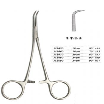 金鐘分離結(jié)扎鉗20cm JC8670 20cm 80°×17全齒