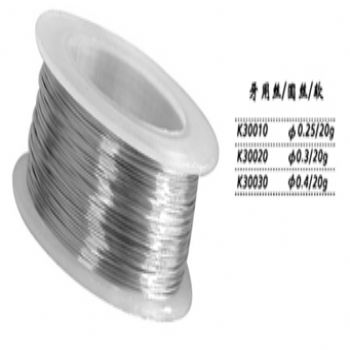 金鐘牙用絲K30020 圓絲 φ0.3（20g軟）