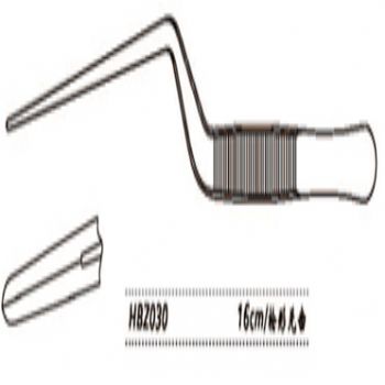 金鐘鼻用鑷HBZ030 16cm 槍形 無齒