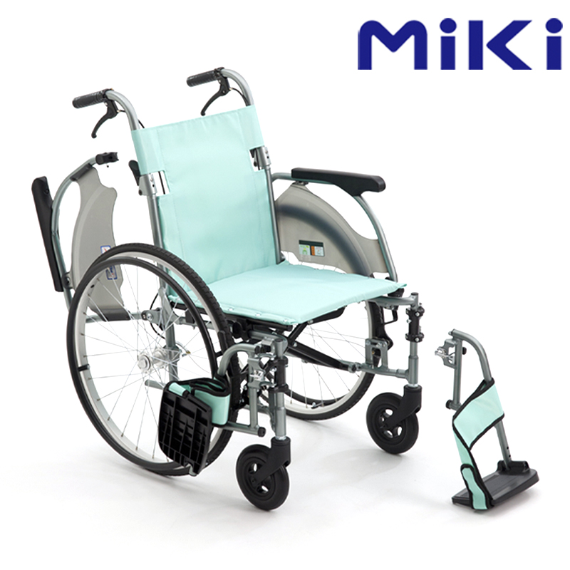 MIKI三貴手動輪椅車CRT-3 藍色 A-19B